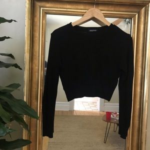 American Apparel Cropped Black Sweater
